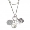 Clear Crystal Charms Necklace