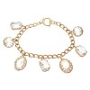Clear Swarovski Crystal Charms Bracelet