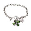 Clover and Heart Charm Bracelet