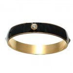Black Diamond Swarovski Crystal Bangle
