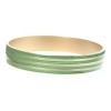 Green Enamel Stripe Bangle