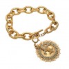 Fleur De Lis Medallion Bracelet