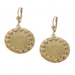 Pale Green Enamel Shell Earrings
