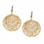 Clear Swarovski Crystal Filigree Earrings Clear Swarovski Crystal Filigree Earrings