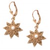 Flower Drop Swarovski Crystal Earrings