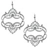 Mirrored Tiara Swarovski Crystal Earrings