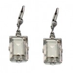 Black Diamond and Shade Swarovski Crystal Earrings