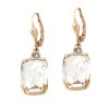 Faceted Clear Swarovski Crystal Earrings