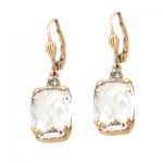 Faceted Clear Swarovski Crystal Earrings
