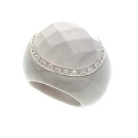 Indulgems White Malachite Sterling Silver Ring - 775RD-indulgems - Handmade Celebrity Fashion Jewelry :  indulgems designer magazine jewelry