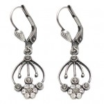 Hanging Flower Swarovski Crystal Earrings Hanging Flower Swarovski Crystal Earrings
