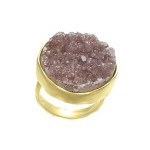 Natural Color Drusy Ring