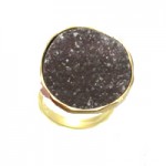 Natural Color Drusy Ring