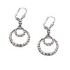 Circle in Circle Swarovski Crystal Earrings