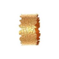 Kevia Flower Brocade Wide Band Ring - Handmade Celebrity Jewelry - BCR101-kevia from blueluxe.com