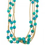 Long Strand Crystal Bead Necklace