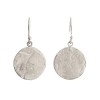 Quinn's Tulips Sterling Silver Disc Earrings