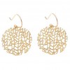 Coral Disc Earrings