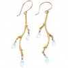 Blue Topaz Branch Earrings