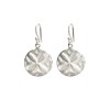 Amore Sterling Silver Disc Earrings
