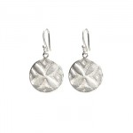Amore  Sterling Silver Disc Earrings