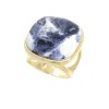 Blue Agate Square Ring