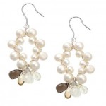 Fresh Water Pearl Cluster Drop Earrings
