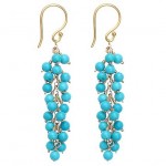 Turquoise Cluster Drop Earrings Turquoise Cluster Drop Earrings