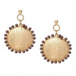 Peruvian 18kt Gold Filled Disc Earrings