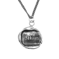 Pyrrha Mum Wax Seal Pendant - N1713-16-pyrrha - Handmade Celebrity Fashion Jewelry :  necklace jewelry jewellery blueluxe