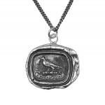 Live in Peace Wax Seal Pendant