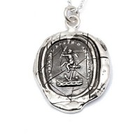 Pyrrha Cherub Wax Seal Pendant - N1901-18-pyrrha - Handmade Celebrity Fashion Jewelry :  celebrity jewelry pendant necklace