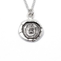 Pyrrha Bee Wax Seal Pendant - N1934-18-pyrrha - Handmade Celebrity Fashion Jewelry :  necklace bee handmade seal