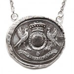 Two Eagles Wax Seal Pendant