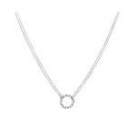 Tiny Circle Twist Necklace