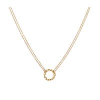 Adina Reyter Tiny 10kt Gold Circle Twist Necklace - N197TNTWS-SLV-adina - Handmade Celebrity Fashion Jewelry :  10kt jewelry adina blueluxe