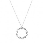 Large Circle Twist Necklace