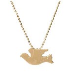 Mini Peace Dove Pendant Necklace