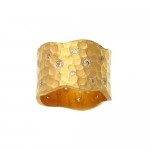 Cubic Zirconia Wide Band Ring