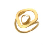 Urban Posh White Topaz Box Shaped Delilah Ring - UR-9A2-urban posh - Handmade Celebrity Fashion Jewelry :  urban posh handmade ur9a2urban posh white topaz box shaped delilah ring