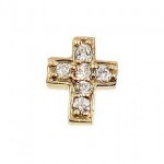 What is in Your Heart? 14k Gold & CZ Cross
