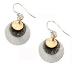 Circle Disc Earrings