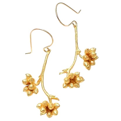 Catherine Weitzman Hanging Pod Earrings - Handmade Celebrity Jewelry - E196V-Weitzman from blueluxe.com