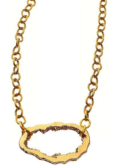 Gold Geode Necklace