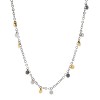 Multicolor Disc Charm Stations Necklace