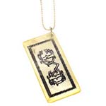 Page Sargisson 1920's Mother of Pearl Yellow CMC Rectangle Casino Chip Necklace - Handmade Celebrity Jewelry - C-6 Casino-sargisson : page sargisson necklace jewelry blueluxe 1920s mother of pearl yellow cmc rectangle casino chip necklace