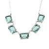 Light Blue Sapphire Swarovski Crystal Necklace