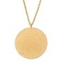 Flower Disc Pendant with Cubic Zirconia
