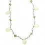 Bonsai Serpentine Briolette Floating Silk Necklace