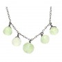 Bonsai Faceted Phrenite Briolette Onion Drop Necklace